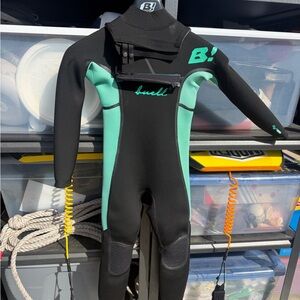 Kids Swim Rashguard - Black and Green